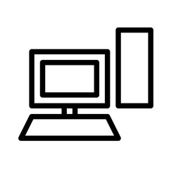 computer icon, pc icon
