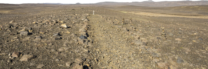 Isolated PNG cutout of the Icelandic steppes  on a transparent background