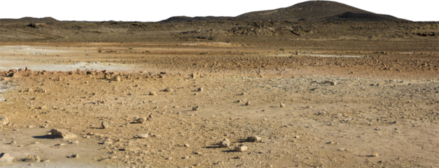 Isolated PNG cutout of the Icelandic steppes  on a transparent background