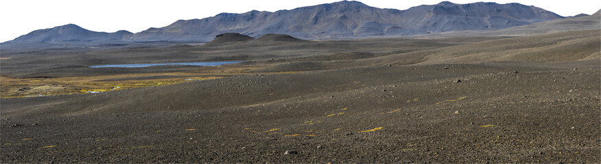 Isolated PNG cutout of the Icelandic steppes  on a transparent background © NomadPhotoReference