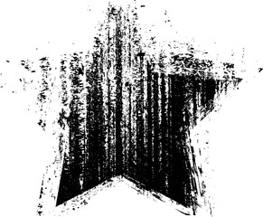 Grunge stars collection. vector illustration