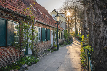 Germany, Hamburg, Brick house in Ovelgonne quarter