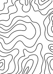 Black Graphic Lines Abstracts Topography Background 