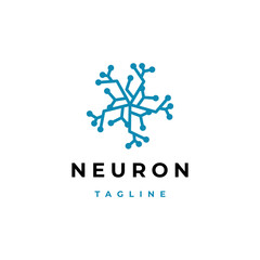 Neuron logo icon design vector template