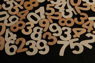 Background of numbers. from zero to nine. Numbers texture. Finance data concept. Mathematic....