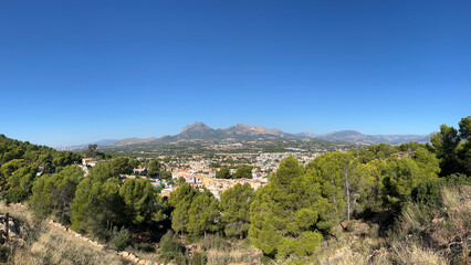 Fototapeta na wymiar Panorama View from Parque Natural Serra Gelada