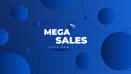 Flash sale discount banner promotion background