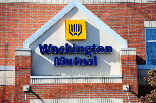 Washington Mutual bank in Seattle, Washington State which is now closed because of mismanagement.