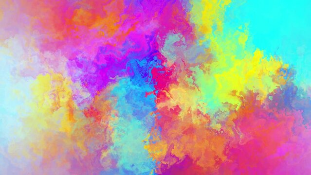 Colorful Abstract Art Background Loop