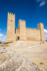 Fototapeta na wymiar Sadaba Castle, 12th to 13th century, Sadaba, Cinco Villas, Aragon, Spain