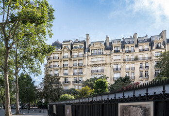 Fototapeta na wymiar Beautiful buildings in Paris