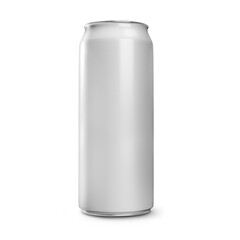Slim long can mockup realistic isolated