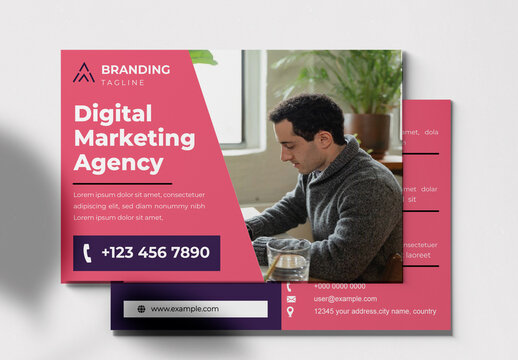 Business Agency Postcard Design