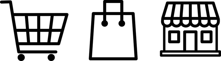 これはショッピングのアイコンのイラストです。