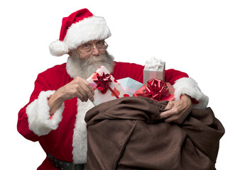 Santa Claus bringing gifts
