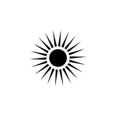 Sun simple icon.