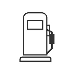 Fuel icon. Gas station line vector ilustration.