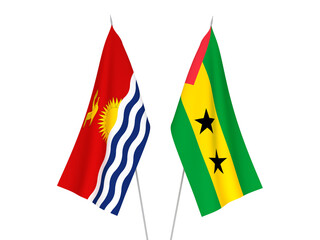 Saint Thomas and Prince and Republic of Kiribati flags