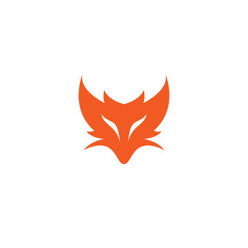 Fox Logo Head Design. Fox Icon. Fox Simple Design