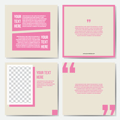 Set social media background template