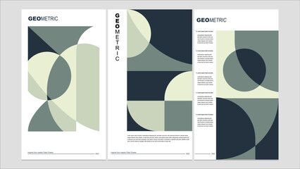 Abstract geometric background for poster 