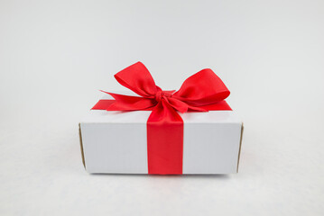 gift box, present over white background