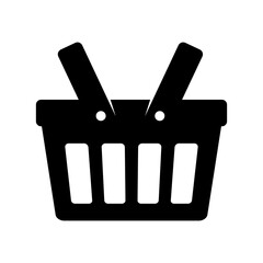 Shopping basket icon - vector illustration