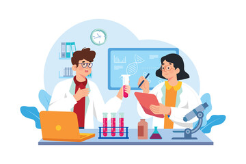 Medical Experts Working At The Lab