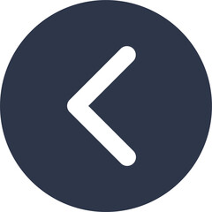 Fototapeta premium Left arrow direction solid icon in grey colors. Interface signs illustration.