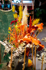 christmas decoration with flowers