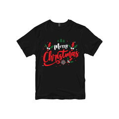 Christmas t-shirt design premium vector.
