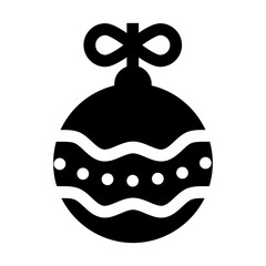 Christmas ball icon vector set. christmas toy illustration sign collection. new Year symbol.