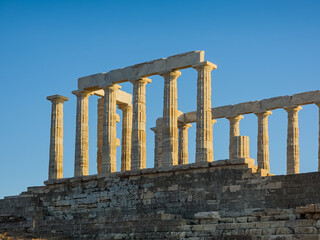 Fototapeta premium Columns of Temple of Poseidon