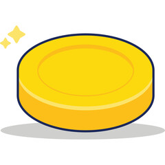 Coin Flat Design Icon