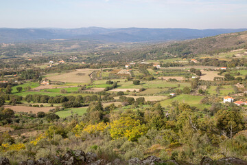 Fototapeta na wymiar Landscape View in Linhares da Beira; Portugal