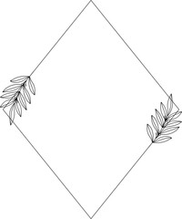 Leaves Diamond Frame