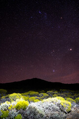 Stars milky ways over mountain 