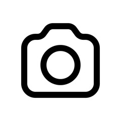 Camera line icon isolated PNG