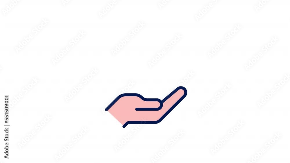 Poster animated large bonus color ui icon. massive cash payment. huge benefit. seamless loop hd video with 