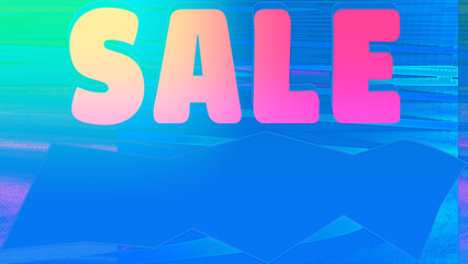 Abstract sale sign background image.