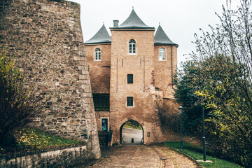 the entrance gate of the old city in Luxembourg