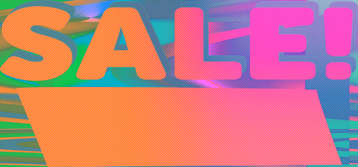 Abstract sale sign background image.