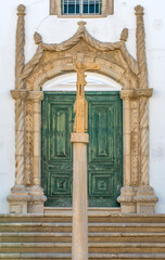 Porte manuéline de l'hôpital de Loulé, Algarve, Portugal