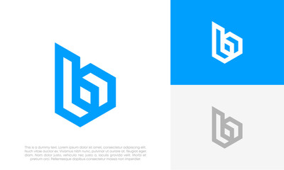 letter B initial logo design vector