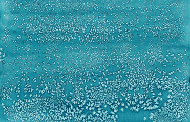 Obraz premium abstract background teal flakes handpainted watercolor with salt flakes