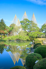 秋の兼六園　石川県金沢市　Kenrokuen in autumn. Ishikawa Prefecture, Kanazawa City.