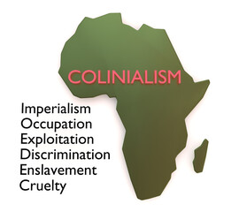 African Exploitation concept - obrazy, fototapety, plakaty