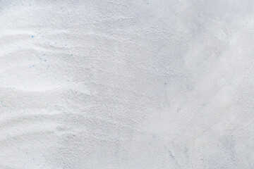 White washing powder background. Laundry day mockup