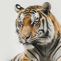 Fototapeta na wymiar tiger on a white background. rendering