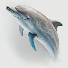 Obraz premium Dolphin on a white background. rendering